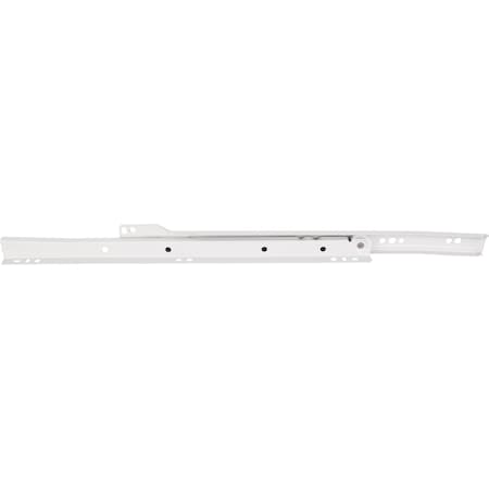 Hardware Resources 22" (550 mm) Economy Cream White Self-closing 3/4 extension Side Mount Epoxy Slide - Builder Pack 2055B